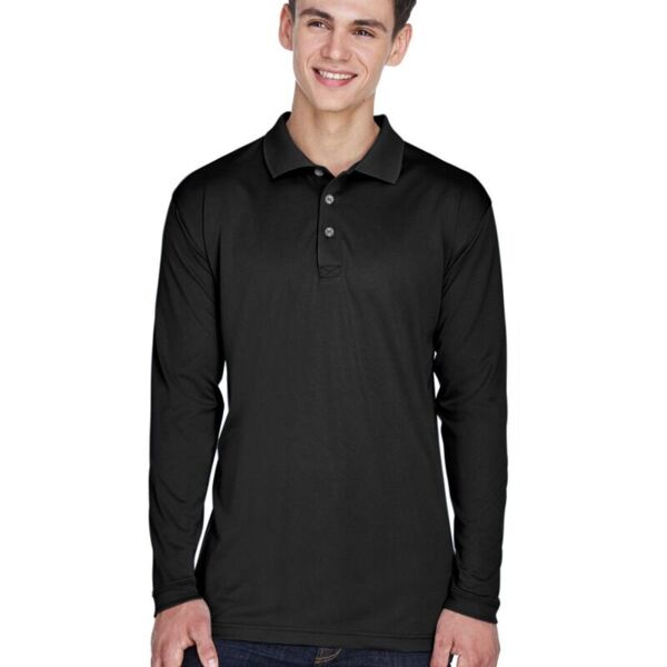 Men's Cool & Dry Sport Long Sleeve Polo Thumbnail